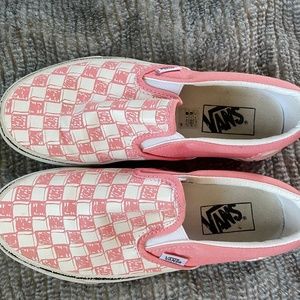 Vans pink checkered